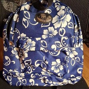 Blue Floral Backpack